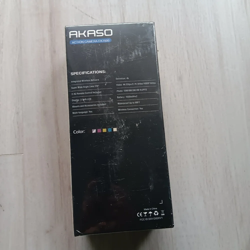 AKASO EK7000 Action Camera Ulatra HD 4K Edition Wireless Waterproof 170 lens